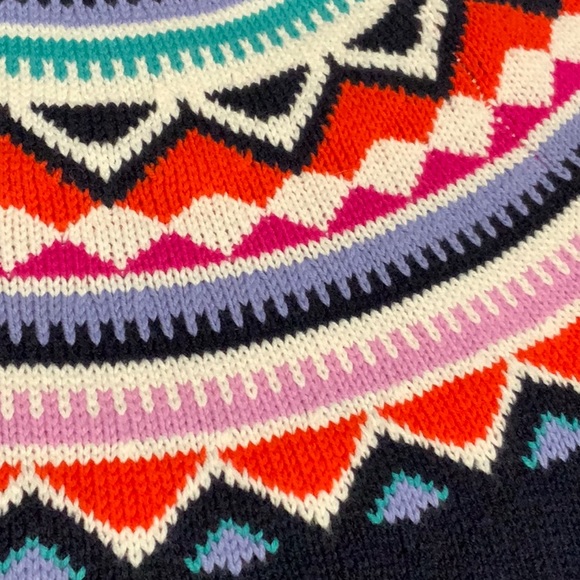 Talbots Sweater Women Small Adult Patterned Colorful Knit Pullover - Picture 2 of 6